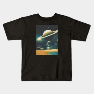 Rainy Nights - Retro Space Kids T-Shirt